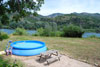 15ft splash pool beside the Ebro River
