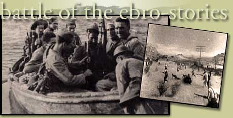 Photos of solidiers in the Battle of the Ebro River