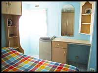 Photo of one of the two bedrooms in the casita